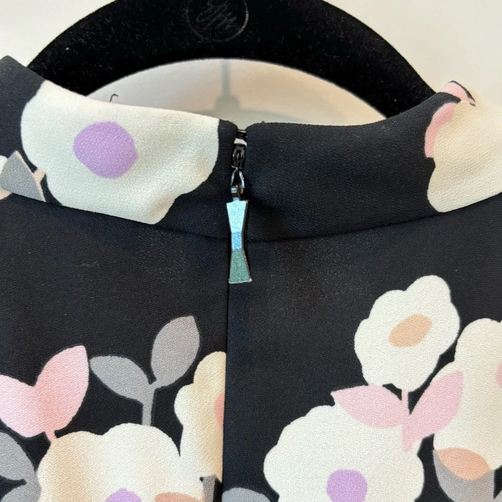 kate spade Floral Black Dress